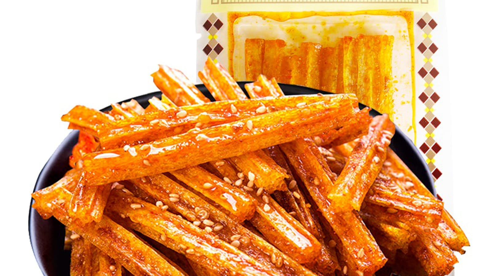 Weee! - FEIWANG spicy bars package and product image