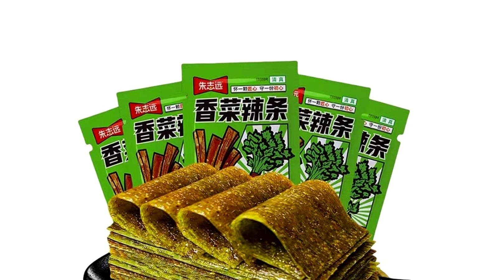 驻之源辣条测评：素肉条路线、豆制口感与对比价值 正文后段配图：Weee! - Zhuzhiyuan spicy vegetarian strip detail image