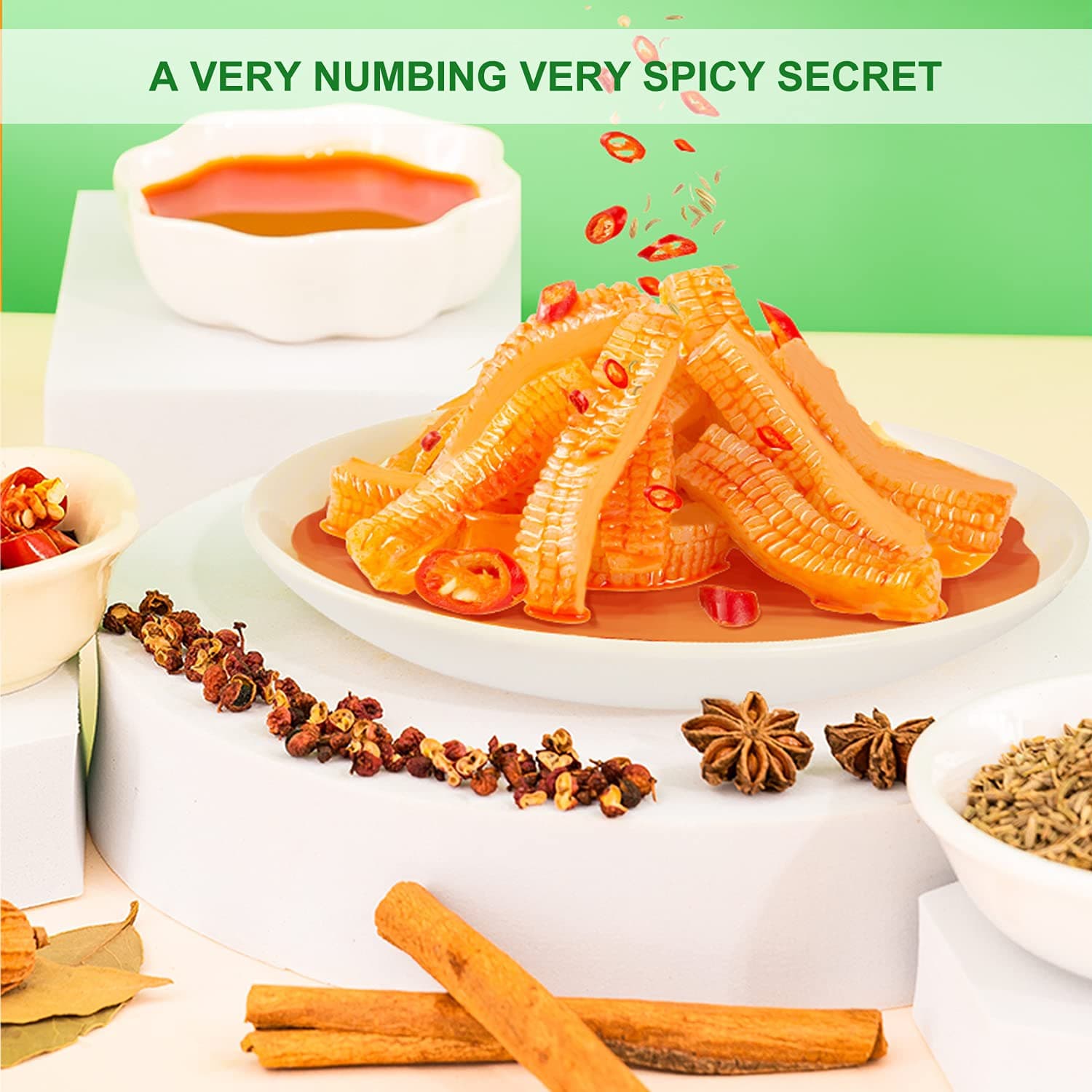 Genji Food spicy strip product image for vegetarian label checks